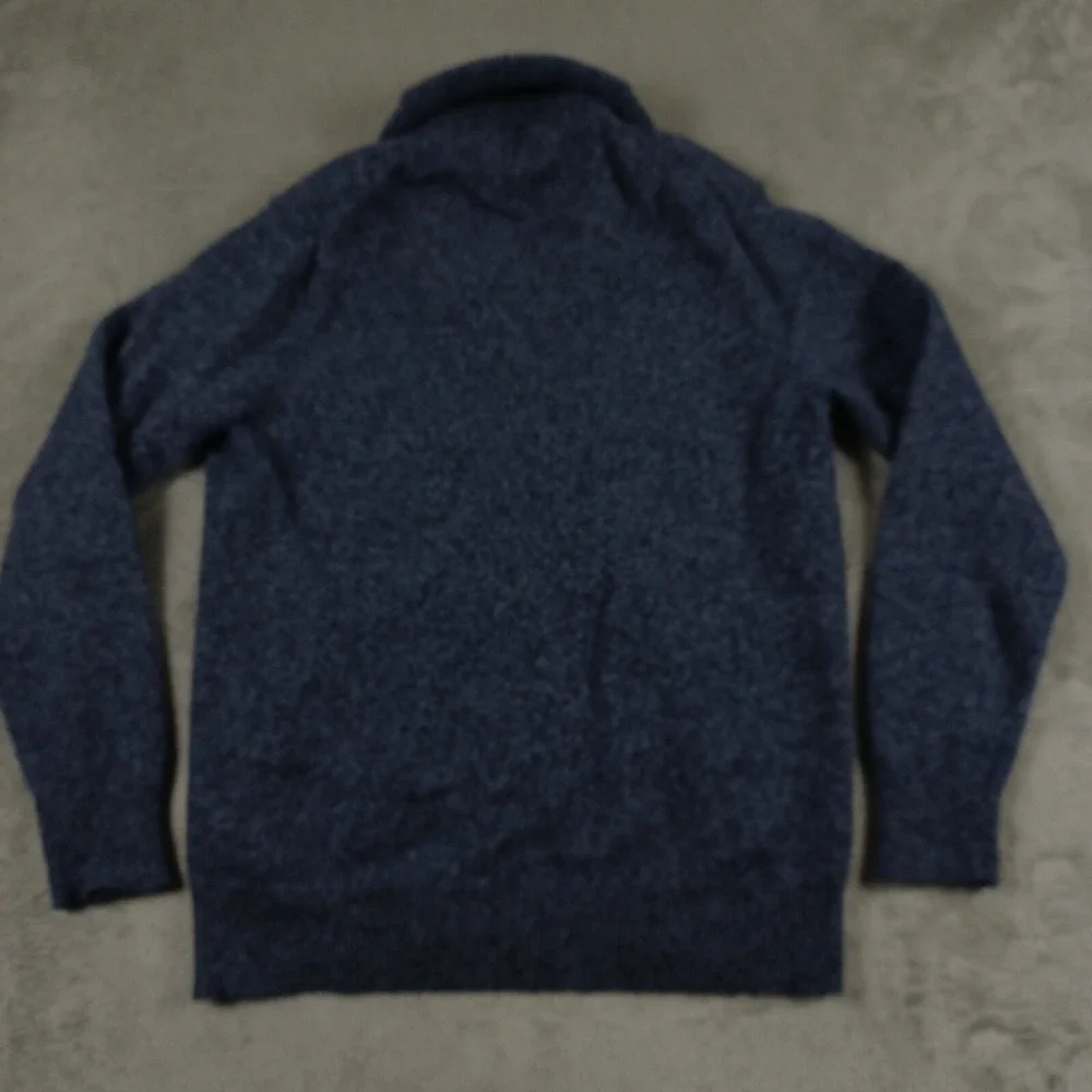 J Crew Sweater Mens Medium Blue Pullover Cotton Long‎ Sleeve Preppy Knit